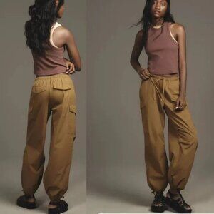 Anthropologie Pilcro Pull-On Parachute Pants Cargo Bronze Women's Sz XSP  B24